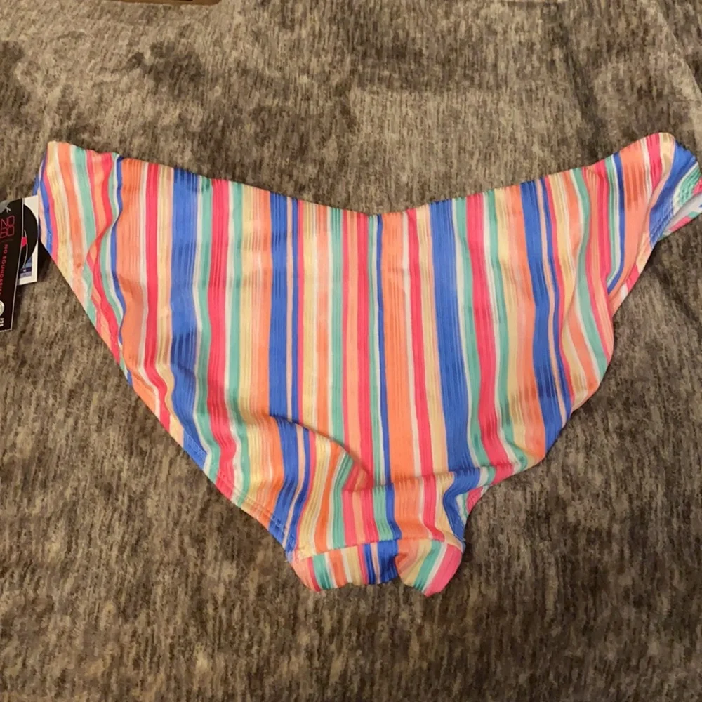 🌈No Boundaries Rainbow‎ Stripes Swim Bottoms🌈